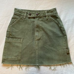 Green Mini Skirt